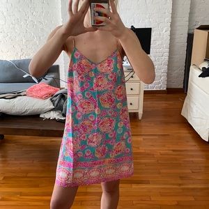 Lilly Pultizer floral slip dress